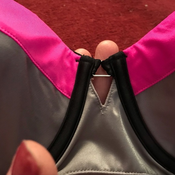 Victoria Secret  36C long line color block satin strapless bra ,straps optional - Picture 11 of 15